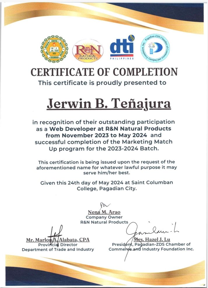 Web Developer Cert
